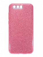 Чехол-накладка для HUAWEI Honor 9 JZZS Shinny 3в1 TPU розовая - фото