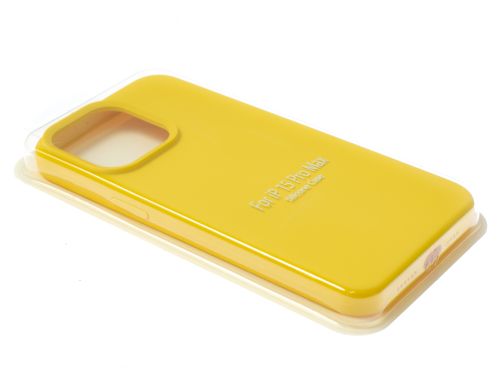 Чехол-накладка для iPhone 15 Pro Max SILICONE CASE закрытый желтый (4) оптом, в розницу Центр Компаньон фото 2