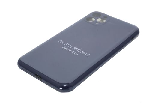 Чехол-накладка для iPhone 11 Pro Max VEGLAS SILICONE CASE NL Защита камеры темно-синий (8) оптом, в розницу Центр Компаньон фото 2