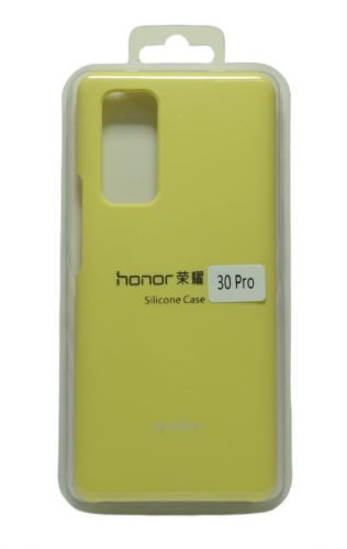 Чехол-накладка для HUAWEI Honor 30 Pro+/30 Pro SILICONE CASE желтый (20) - оптовая продажа Чехол-накладка для HUAWEI Honor 30 Pro+/30 Pro SILICONE CASE желтый (20) - фото