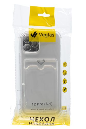Чехол-накладка для iPhone 12 Pro VEGLAS Air Pocket прозрачный оптом, в розницу Центр Компаньон фото 4