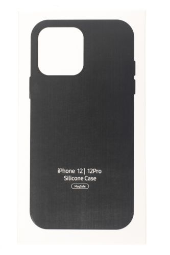 Чехол-накладка для iPhone 12\12 Pro SILICONE TPU поддержка MagSafe черный коробка оптом, в розницу Центр Компаньон фото 4