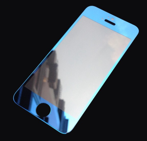 Защитное стекло для iPhone 5/5S/SE 2в1 синий оптом, в розницу Центр Компаньон фото 2