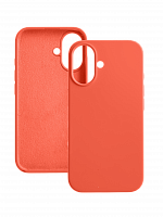 Чехол-накладка для iPhone 16 VEGLAS SILICONE CASE закрытый оранжевый (13) - фото