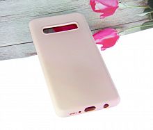Чехол-накладка для Samsung G973 S10 SOFT TOUCH TPU розовый - фото