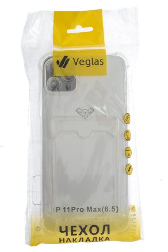 Чехол-накладка для iPhone 11 Pro Max VEGLAS Air Pocket прозрачный оптом, в розницу Центр Компаньон фото 4