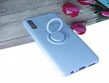 Чехол-накладка для Samsung A505F A50 SOFT TOUCH TPU КОЛЬЦО сиреневый - фото