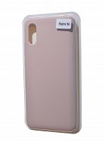 Чехол-накладка для XIAOMI Redmi 9A VEGLAS SILICONE CASE закрытый светло-розовый (18) - фото