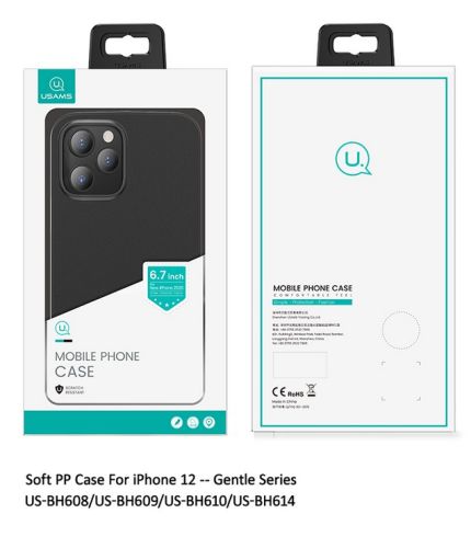 Чехол-накладка для iPhone 12 Mini USAMS US-BH608 Gentle черный оптом, в розницу Центр Компаньон фото 2