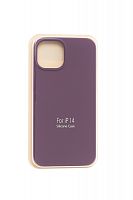 Купить Чехол-накладка для iPhone 14 VEGLAS SILICONE CASE NL закрытый фиолетовый (45) оптом, в розницу в ОРЦ Компаньон