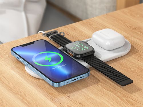 Беспроводное зарядное устройство BOROFONE BQ19 Powerful 3в1 15W черный - оптовая продажа фото 6 Беспроводное зарядное устройство BOROFONE BQ19 Powerful 3в1 15W черный - фото фото 6