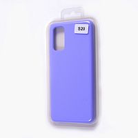 Чехол-накладка для Samsung G980F S20 VEGLAS SILICONE CASE закрытый сиреневый (13) - фото