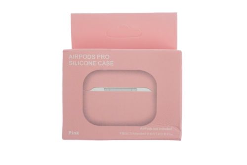 Чехол для наушников Airpods Pro Silicone без карабина светло-розовый оптом, в розницу Центр Компаньон фото 4