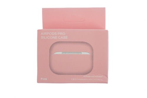 Чехол для наушников Airpods Pro Silicone без карабина светло-розовый - оптовая продажа фото 4 Чехол для наушников Airpods Pro Silicone без карабина светло-розовый - фото фото 4