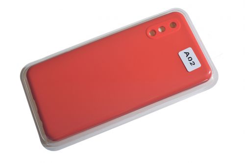 Чехол-накладка для Samsung A022G A02 VEGLAS SILICONE CASE закрытый красный (1) - фото фото 2