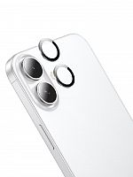 Защитное стекло линз камеры iPhone 16/16 Plus HOCO V15 серебро - фото