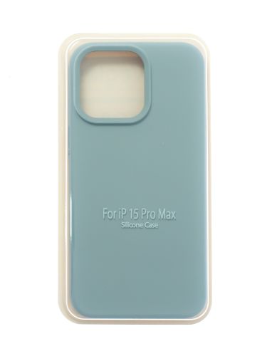 Чехол-накладка для iPhone 15 Pro Max SILICONE CASE закрытый светло-серый (26) оптом, в розницу Центр Компаньон
