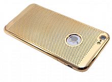 Купить Чехол-накладка для iPhone 6/6S Plus  C-CASE РАМКА перфор TPU золото оптом, в розницу в ОРЦ Компаньон