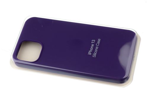 Чехол-накладка для iPhone 13 SILICONE CASE закрытый темно-сиреневый (30) оптом, в розницу Центр Компаньон фото 2