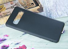 Чехол-накладка для Samsung G973 S10 FASHION TPU матовый черный - фото