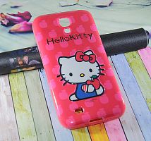 Чехол-накладка для Samsung i9500 S4 Hello Kitty - фото