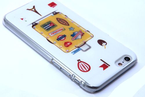 Чехол-накладка для iPhone 6/6S YOUNICOU стразы полиграфия объем PC оптом, в розницу Центр Компаньон фото 3