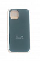 Чехол-накладка для iPhone 14 VEGLAS SILICONE CASE закрытый хвойно-зеленый (58) - фото