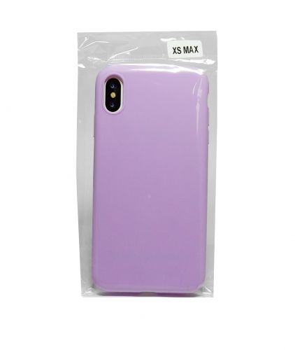Чехол-накладка для iPhone XS Max LATEX сиреневый - фото фото 2
