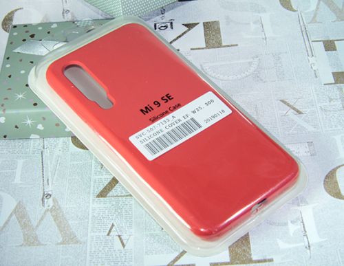 Чехол-накладка для XIAOMI Mi9 SE SILICONE CASE закрытый красный (1) оптом, в розницу Центр Компаньон