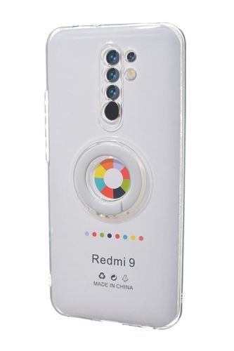 Чехол-накладка для XIAOMI Redmi 9 NEW RING TPU белый оптом, в розницу Центр Компаньон фото 4