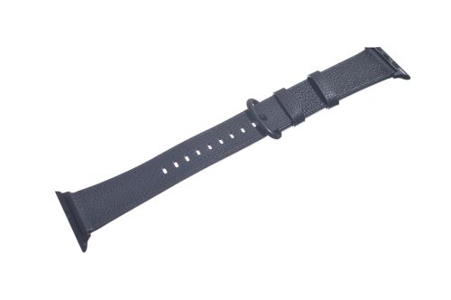 Ремешок для Apple Watch Leather With Buckle 38/40/41mm черный оптом, в розницу Центр Компаньон фото 2