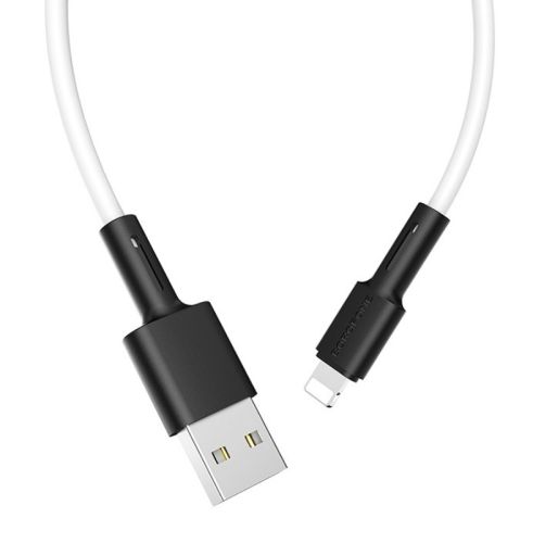 Кабель USB Lightning 8Pin BOROFONE BX31 Soft silicone 2.4A 1м белый оптом, в розницу Центр Компаньон фото 3