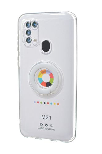 Чехол-накладка для Samsung M315F M31 NEW RING TPU белый оптом, в розницу Центр Компаньон фото 2
