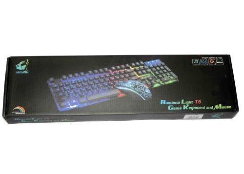 Проводная клавиатура ZIYOU LANG T5 коврик+мышка черный оптом, в розницу Центр Компаньон фото 5