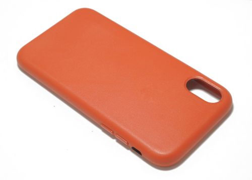 Чехол-накладка для iPhone X/XS LEATHER CASE коробка красный оптом, в розницу Центр Компаньон фото 3