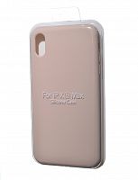Чехол-накладка для iPhone XS Max VEGLAS SILICONE CASE закрытый светло-розовый (19) - фото