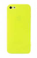 Купить Чехол-накладка для iPhone 5G/5S FASHION TPU матовый б/отв желтый оптом, в розницу в ОРЦ Компаньон
