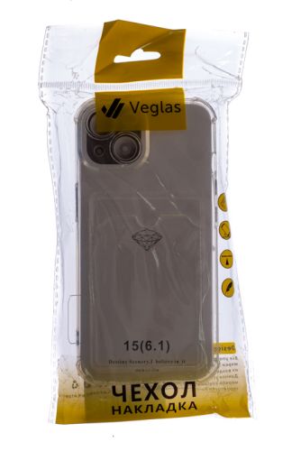 Чехол-накладка для iPhone 15 VEGLAS Air Pocket прозрачный оптом, в розницу Центр Компаньон фото 4