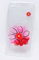 Купить Чехол-накладка для iPhone 7/8 Plus YOUNICOU Цветок большой сыпучий TPU розов оптом, в розницу в ОРЦ Компаньон