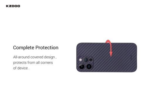Чехол-накладка для iPhone 14 Pro Max K-DOO Air Carbon зеленый оптом, в розницу Центр Компаньон фото 4