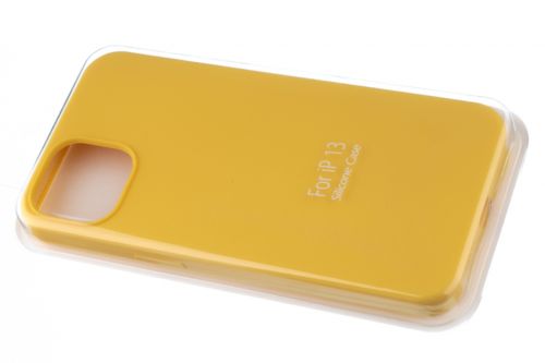 Чехол-накладка для iPhone 13 VEGLAS SILICONE CASE закрытый желтый (4) - фото фото 2