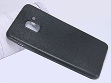 Купить Чехол-накладка для Samsung A730F A8 Plus 2018 FASHION LITCHI TPU черный оптом, в розницу в ОРЦ Компаньон