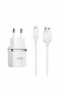 Купить СЗУ USB 1A HOCO C11 кабель Lightning 8Pin белый оптом, в розницу в ОРЦ Компаньон