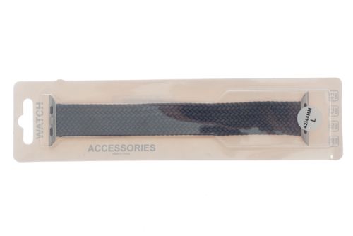 Ремешок для Apple Watch Solo Loop плетеный 42/44mm серый размер 165mm оптом, в розницу Центр Компаньон фото 3