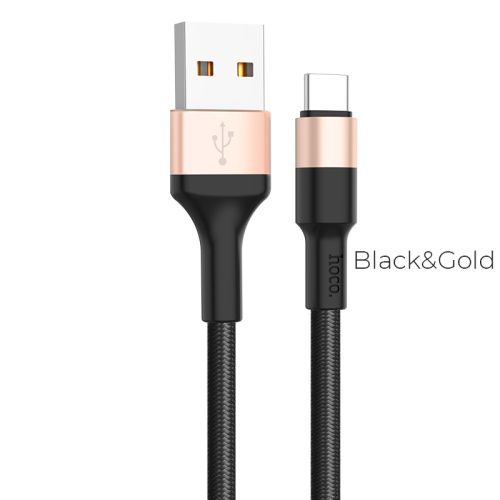 Кабель USB Type-C HOCO X26 2.0A 1м Xpress черно-золотой оптом, в розницу Центр Компаньон фото 4