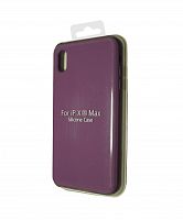Купить Чехол-накладка для iPhone XS Max VEGLAS SILICONE CASE NL закрытый фиолетовый (45) оптом, в розницу в ОРЦ Компаньон
