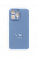 Чехол-накладка для iPhone 13 Pro VEGLAS SILICONE CASE Защита камеры голубовато-серый (46) - фото