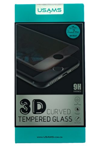 Защитное стекло для iPhone 7/8 Plus 3D Full Coverage USAMS US-BH342 черный оптом, в розницу Центр Компаньон фото 4