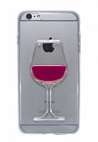 Купить Чехол-накладка для iPhone 6/6S Plus  БОКАЛ TPU розовый оптом, в розницу в ОРЦ Компаньон