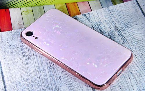 Чехол-накладка для iPhone XR SPANGLES GLASS TPU розовый - оптовая продажа фото 3 Чехол-накладка для iPhone XR SPANGLES GLASS TPU розовый - фото фото 3